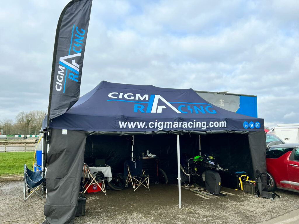 The Cigma Racing Pit