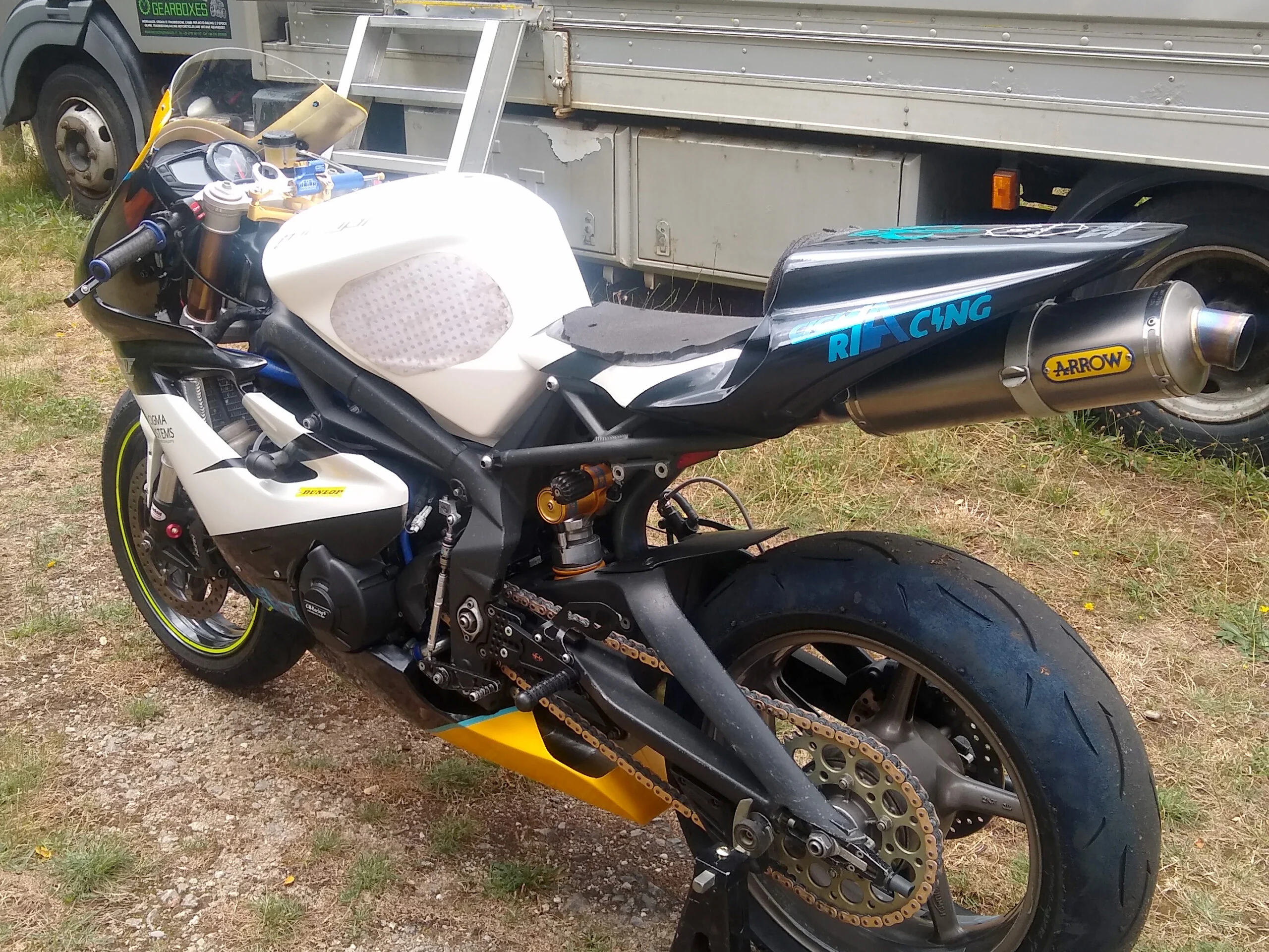 Trudy all ready for the Manx GP